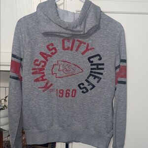 Kansas City Chiefs Gray Zip-Up Hoodie